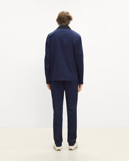 Four-Button Jacket in Moonsoft Cotton