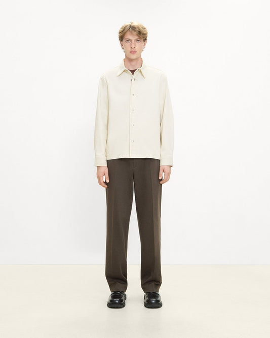 Snap Overshirt in Tinted Denim