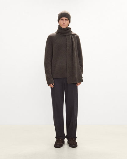 Scarf in Brushed Wool-Yak