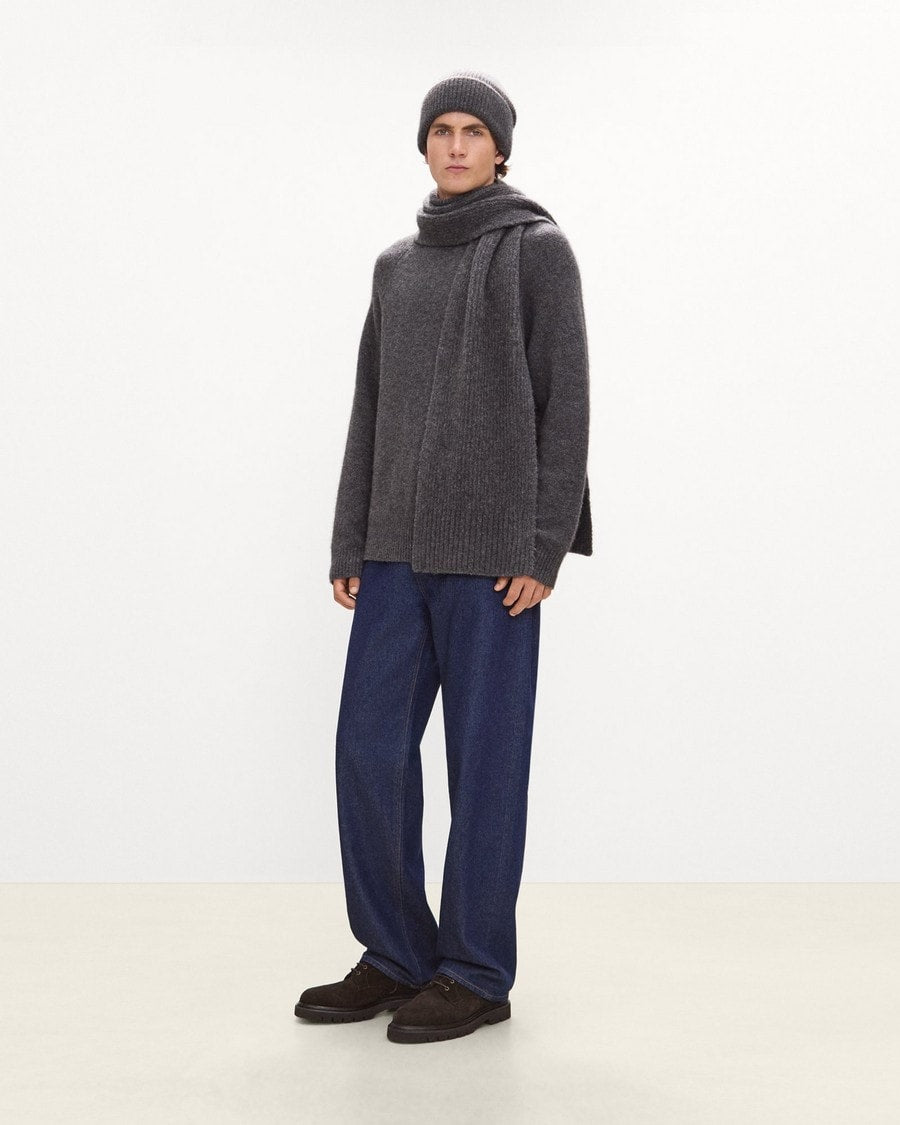 Scarf in Brushed Wool-Yak