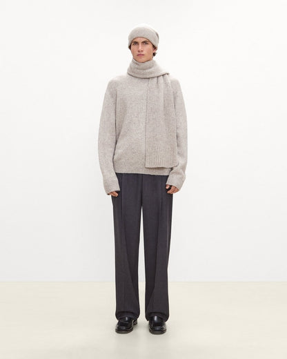 Scarf in Brushed Wool-Yak