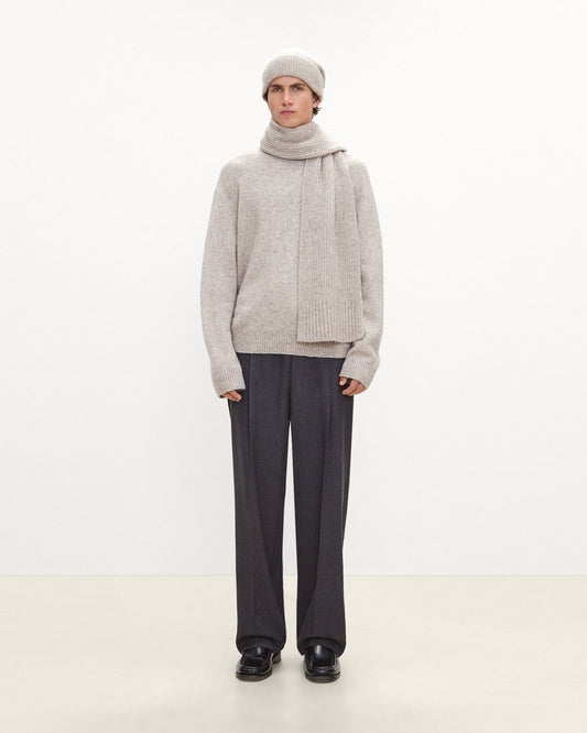Scarf in Brushed Wool-Yak