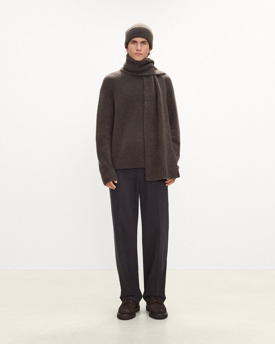 Beanie in Brushed Wool-Yak