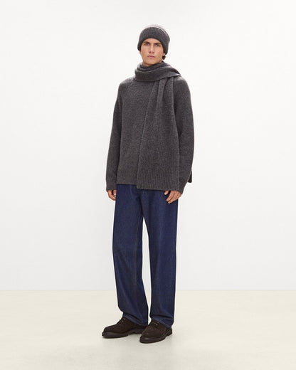Beanie in Brushed Wool-Yak