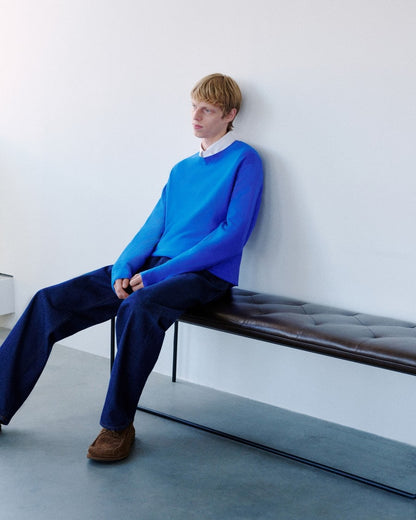 Riland Crewneck Sweater in Light Bilen