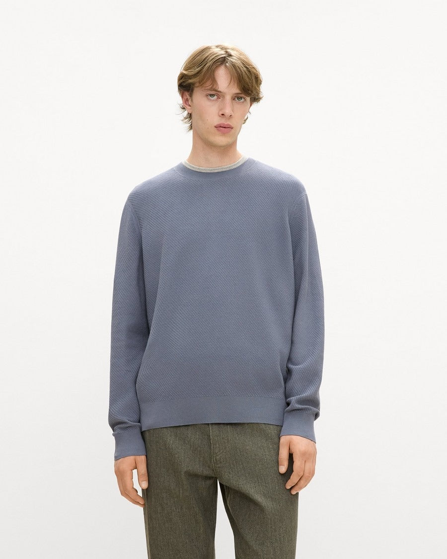 Riland Crewneck Sweater in Light Bilen