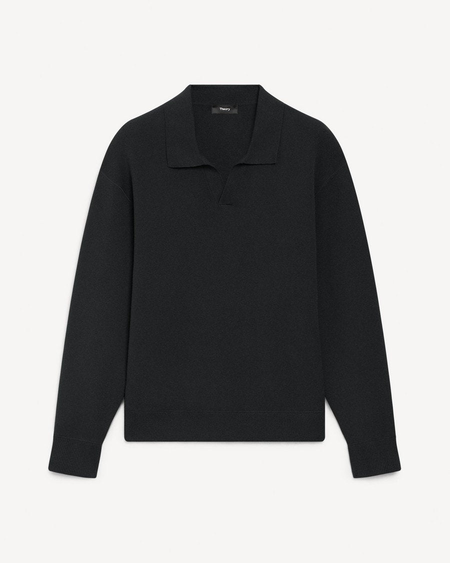 Open Collar Sweater in Light Bilen