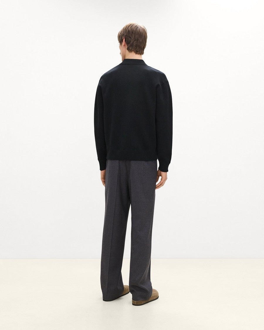 Open Collar Sweater in Light Bilen
