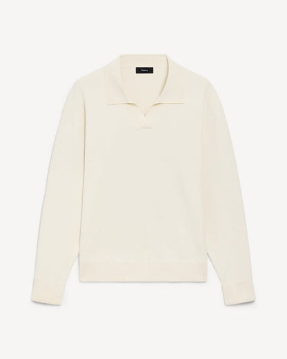 Open Collar Sweater in Light Bilen