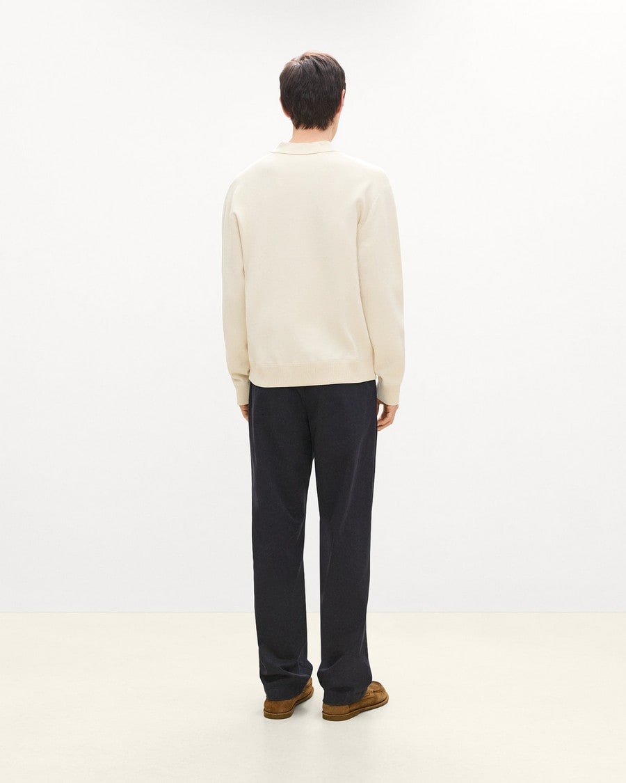 Open Collar Sweater in Light Bilen