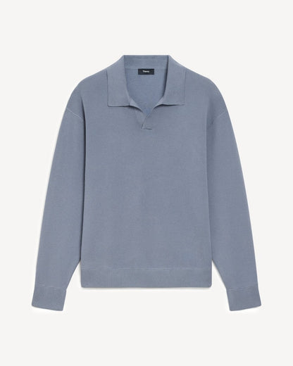 Open Collar Sweater in Light Bilen