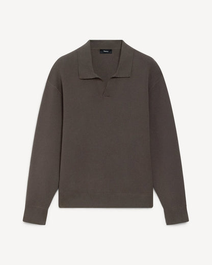 Open Collar Sweater in Light Bilen