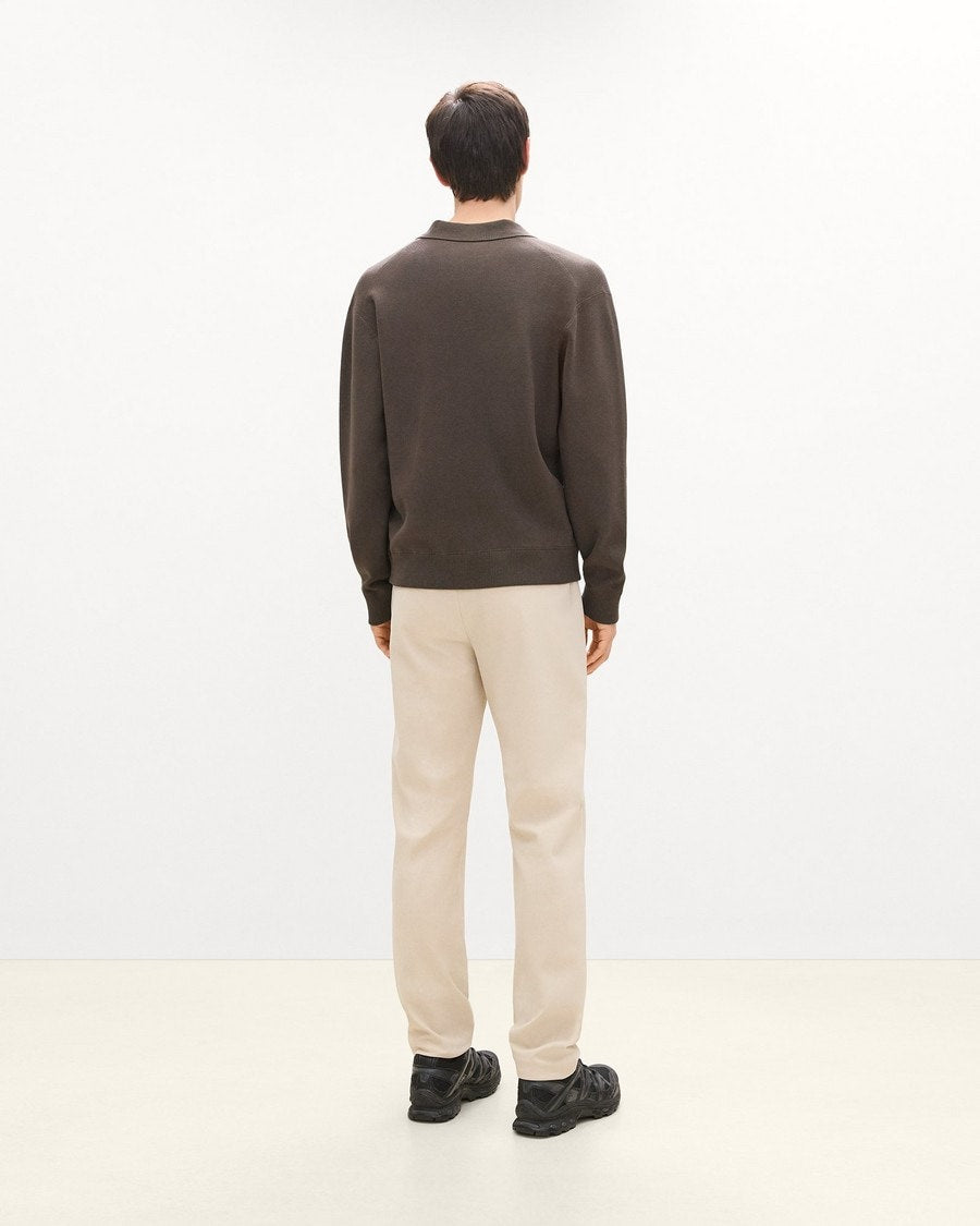 Open Collar Sweater in Light Bilen