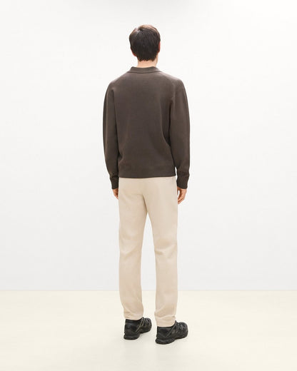 Open Collar Sweater in Light Bilen