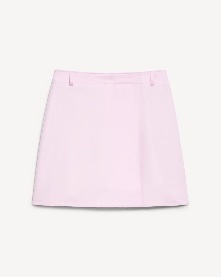 A-Line Mini Skirt in Sleek Flannel