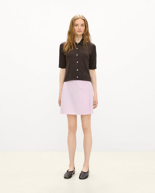 A-Line Mini Skirt in Sleek Flannel