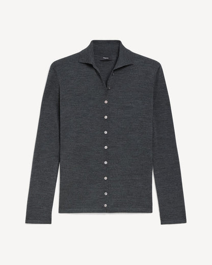 Turtleneck Cardigan in Regal Wool