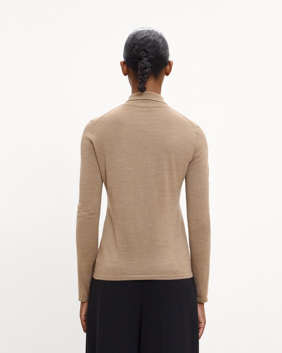 Turtleneck Cardigan in Regal Wool