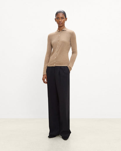 Turtleneck Cardigan in Regal Wool