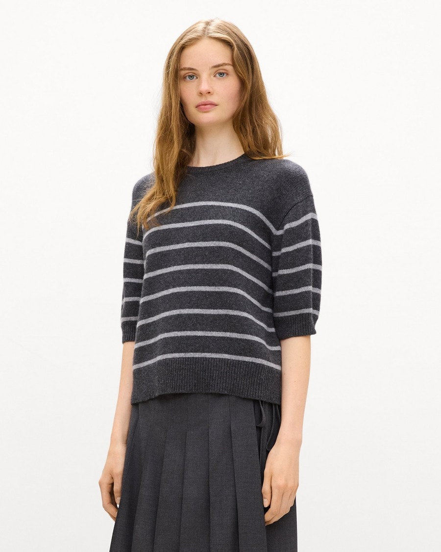 Striped Tee in Cashmere