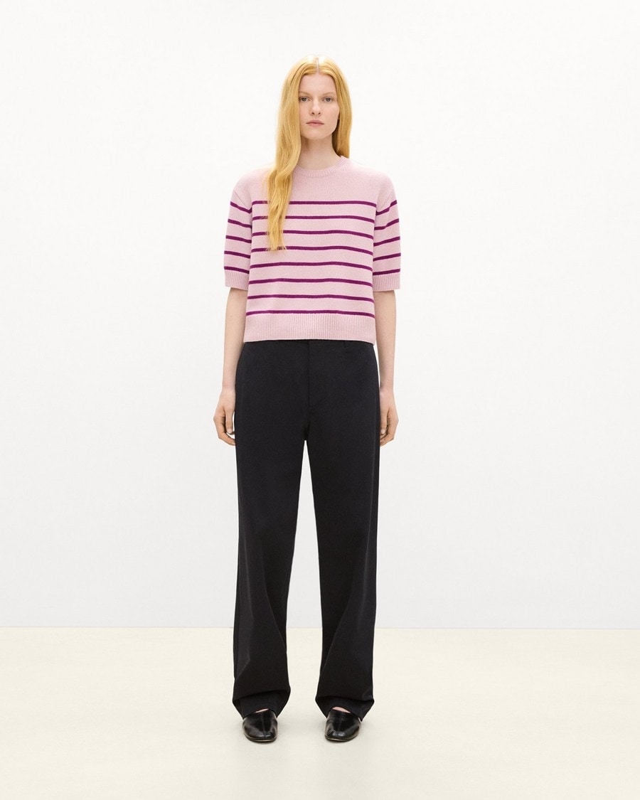 Striped Tee in Cashmere