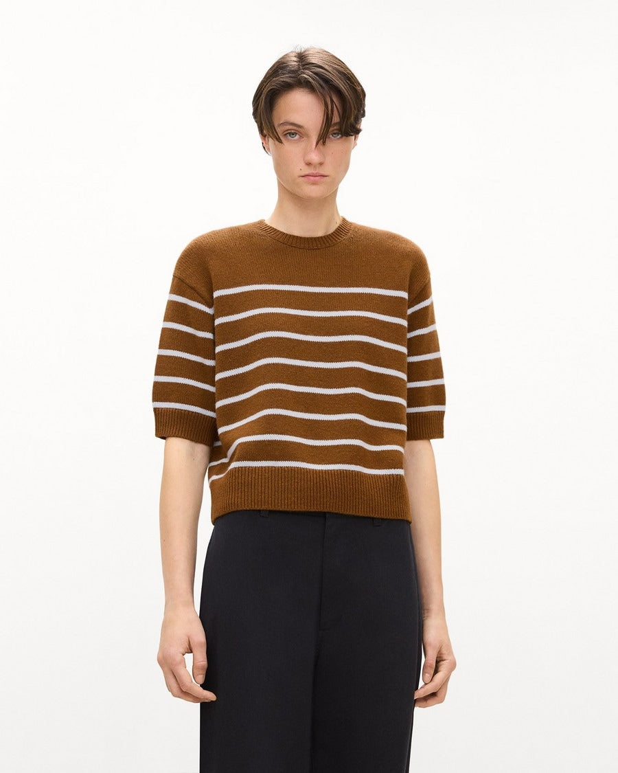 Striped Tee in Cashmere