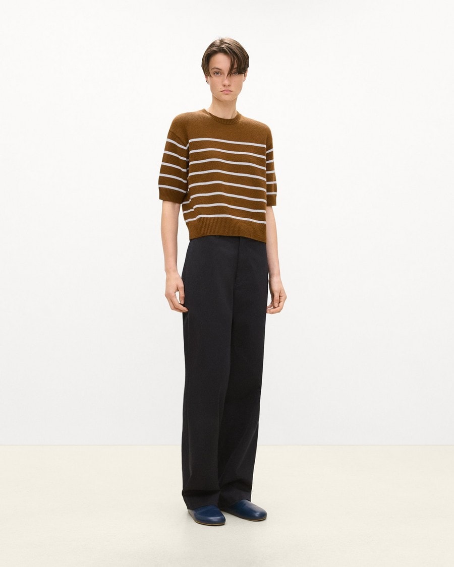 Striped Tee in Cashmere