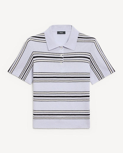 Striped Polo Shirt in Cashmere