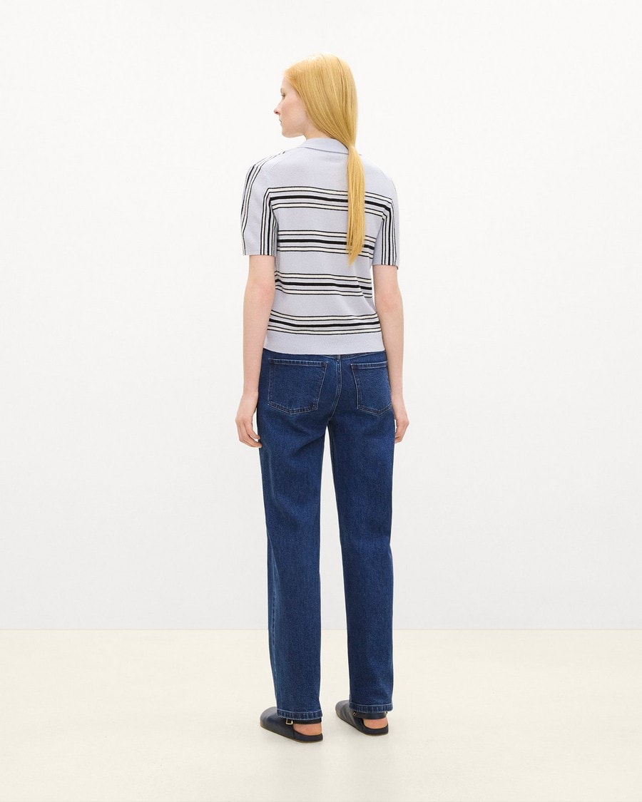 Striped Polo Shirt in Cashmere