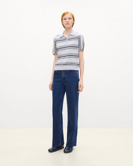 Striped Polo Shirt in Cashmere