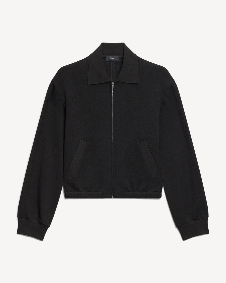 Blouson Jacket in Double-Knit Jersey