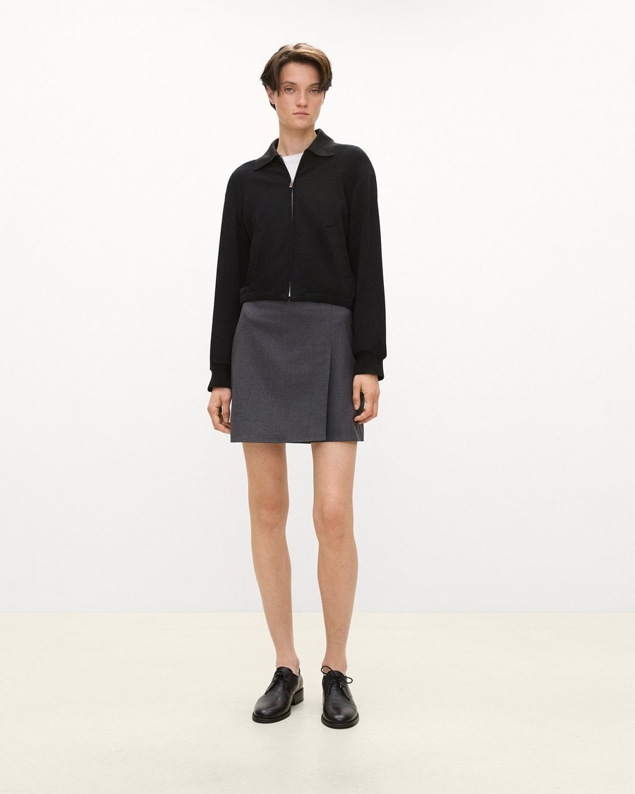 Blouson Jacket in Double-Knit Jersey