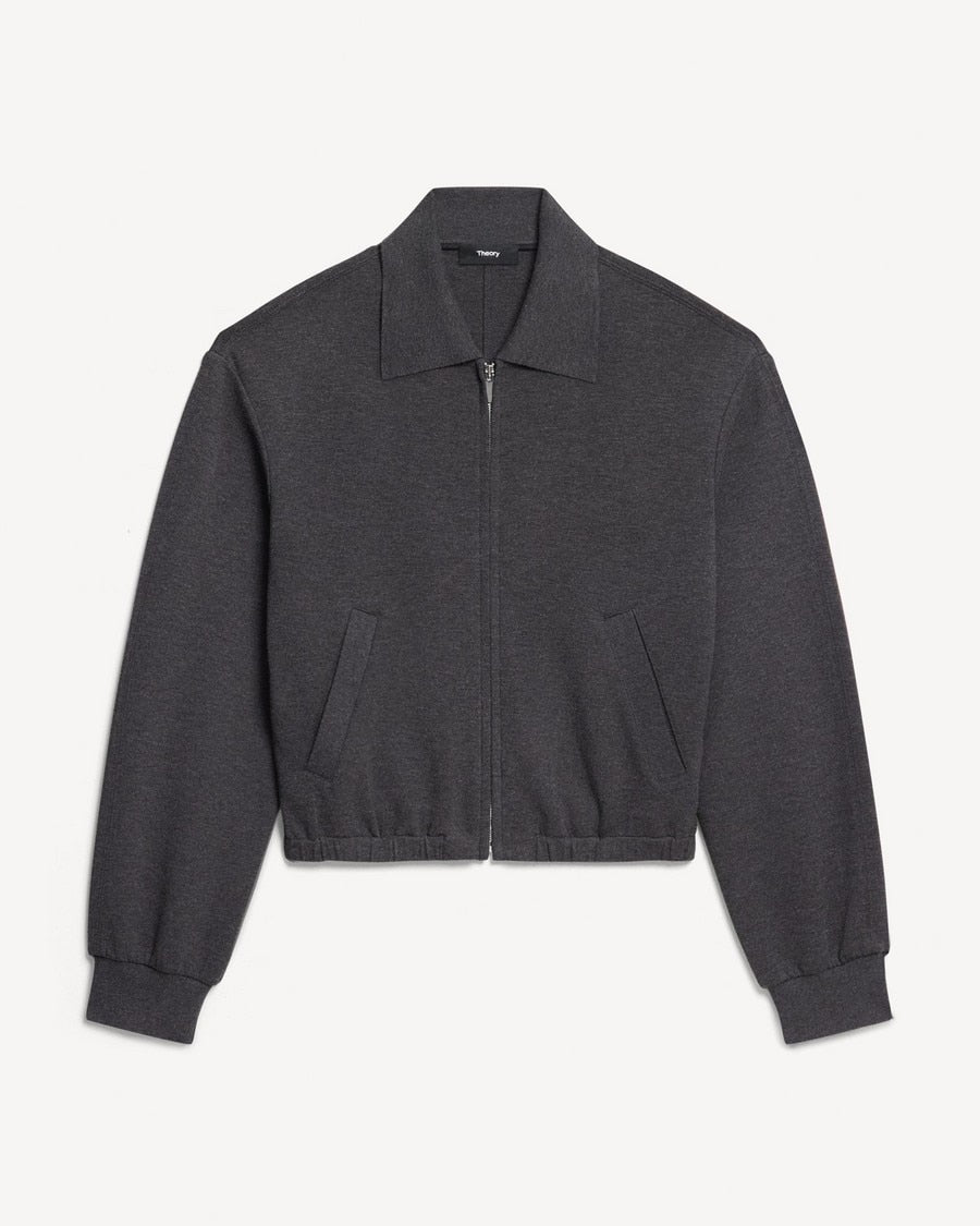 Blouson Jacket in Double-Knit Jersey
