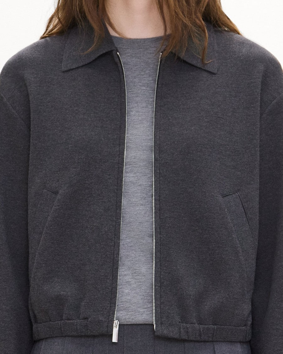 Blouson Jacket in Double-Knit Jersey
