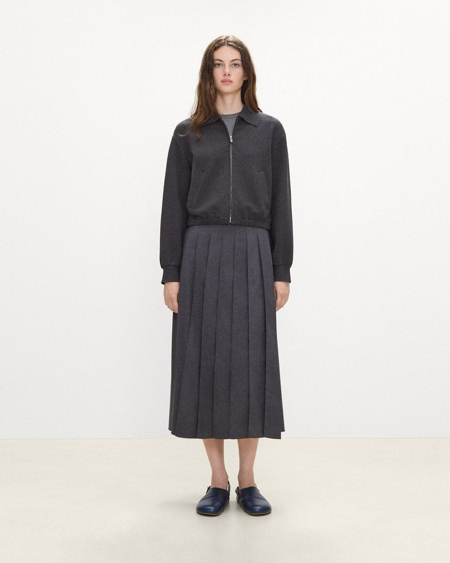 Blouson Jacket in Double-Knit Jersey