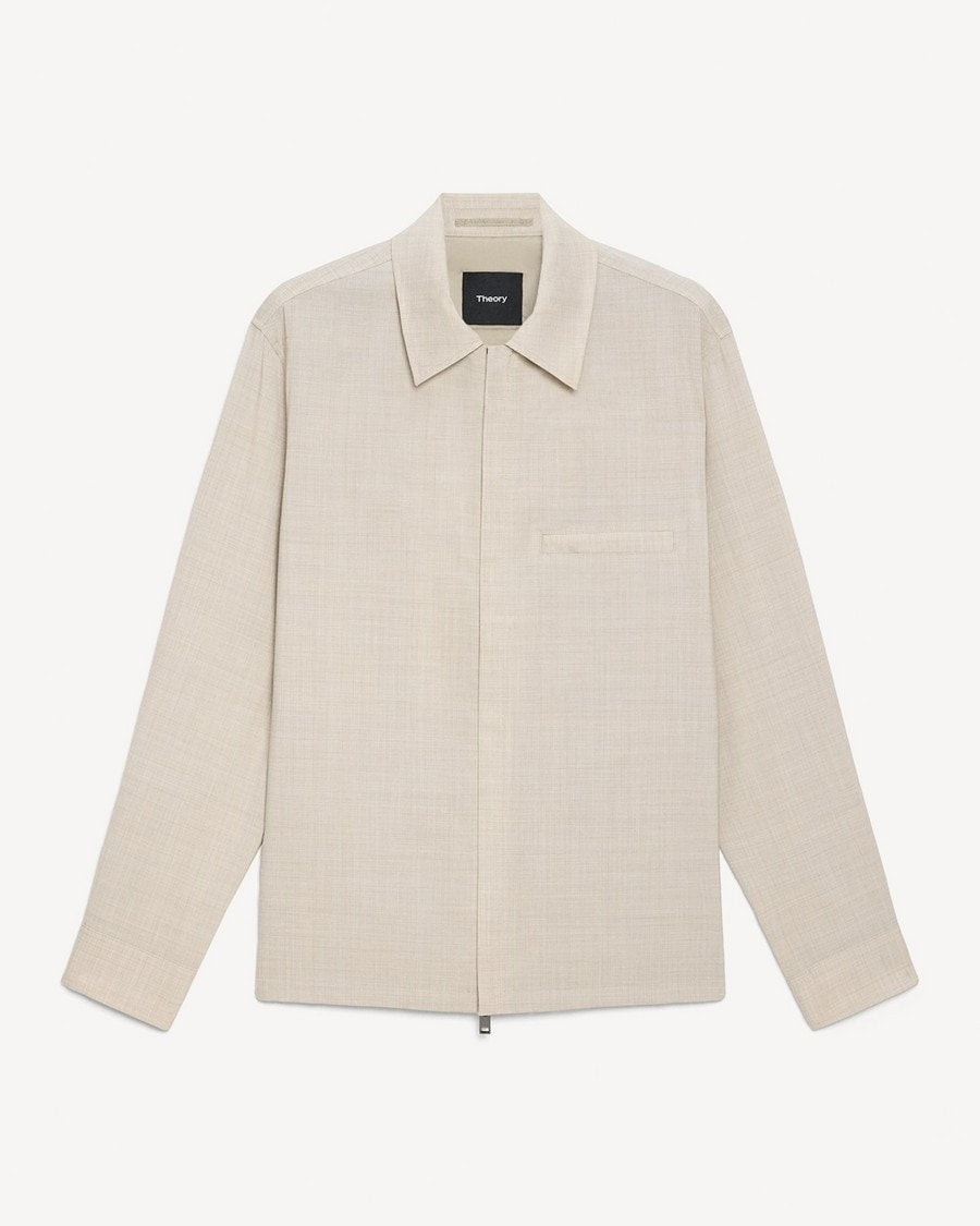 Zip Overshirt in Motion Wool