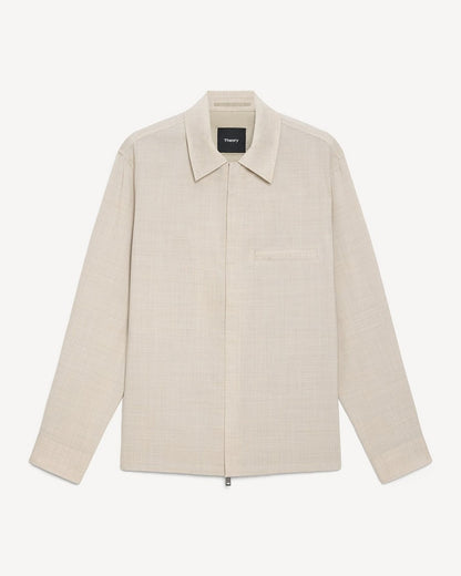 Zip Overshirt in Motion Wool
