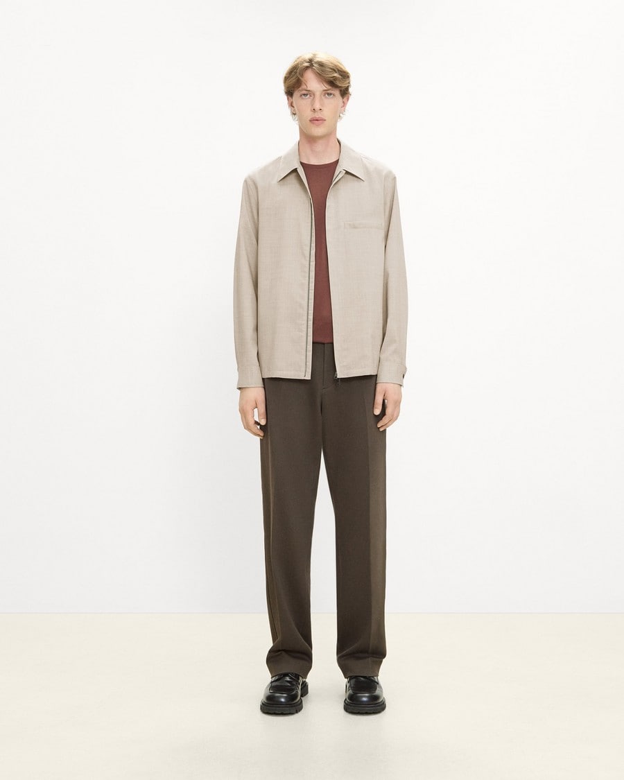 Zip Overshirt in Motion Wool