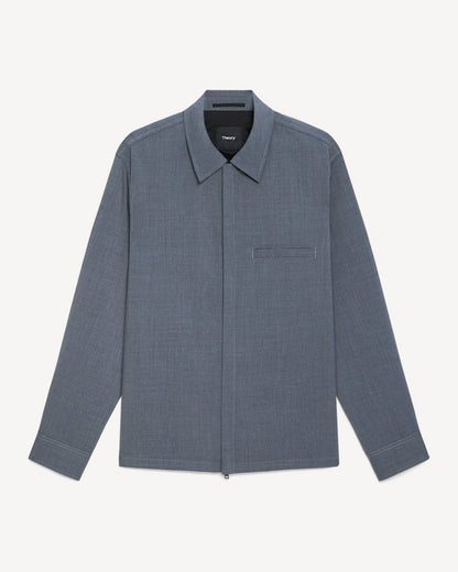 Zip Overshirt in Motion Wool