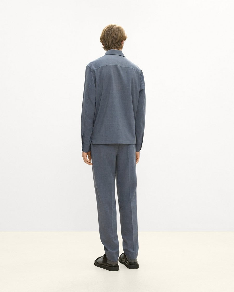 Zip Overshirt in Motion Wool