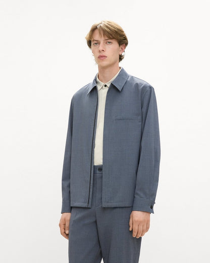 Zip Overshirt in Motion Wool
