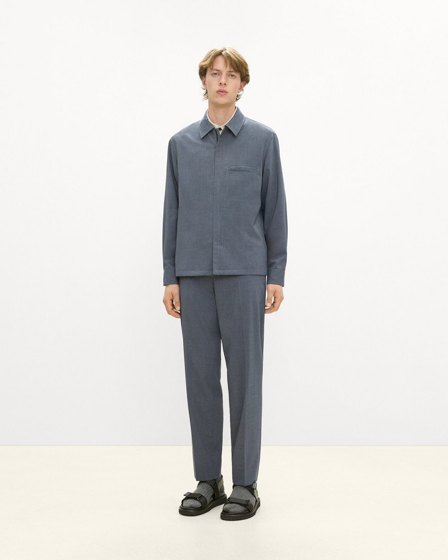 Zip Overshirt in Motion Wool