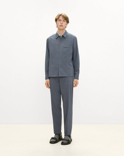 Zip Overshirt in Motion Wool