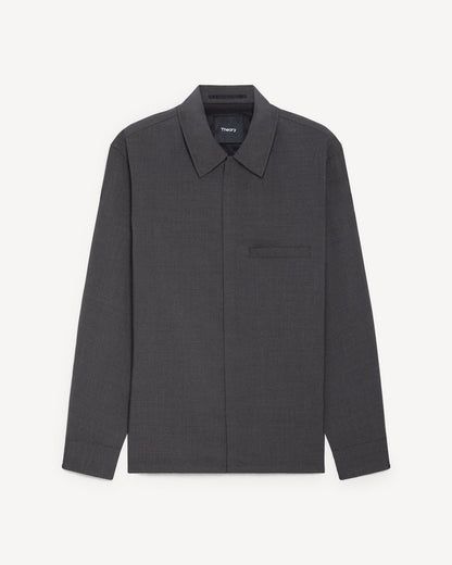 Zip Overshirt in Motion Wool