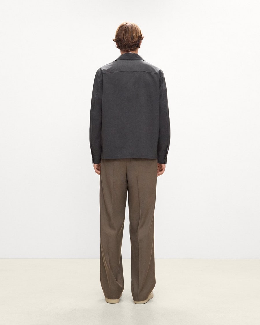 Zip Overshirt in Motion Wool