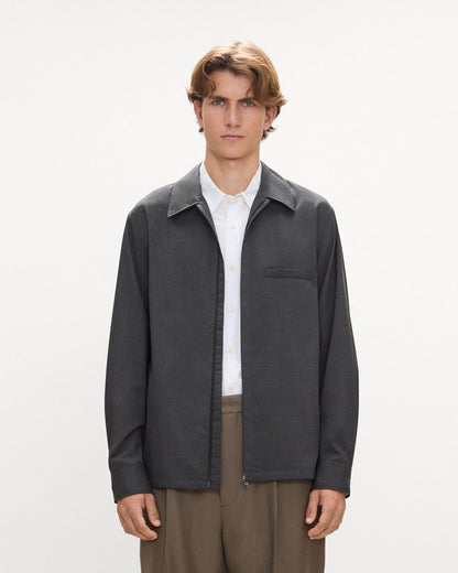 Zip Overshirt in Motion Wool