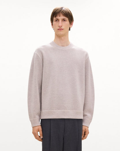 Relaxed Crewneck Sweatshirt in Light Bilen