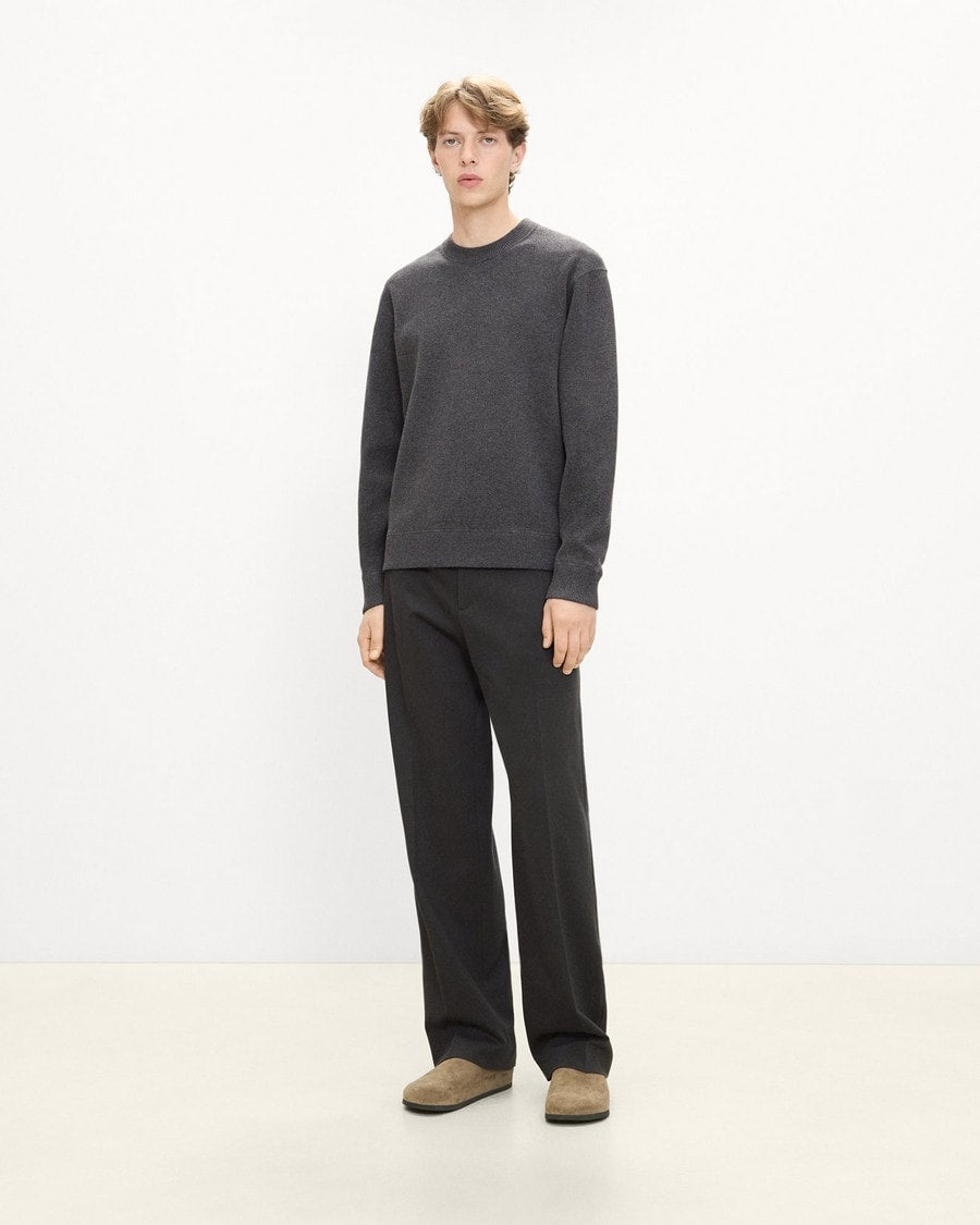 Relaxed Crewneck Sweatshirt in Light Bilen