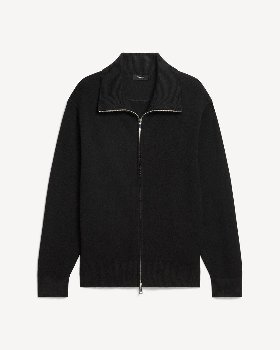 Turtleneck Cardigan in Light Bilen