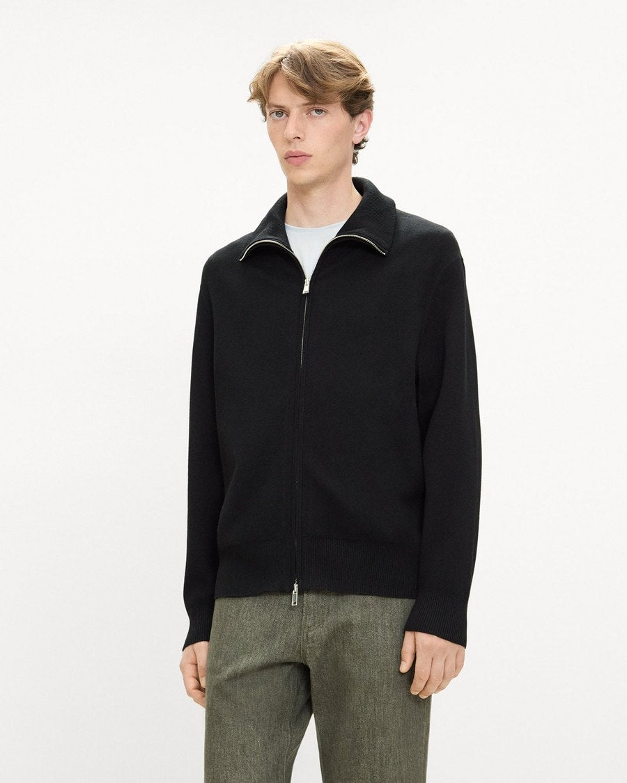 Turtleneck Cardigan in Light Bilen